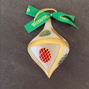 Vtg WATERFORD Holiday Heirlooms COLLEEN TOP Made in ITALY Christmas Ornament